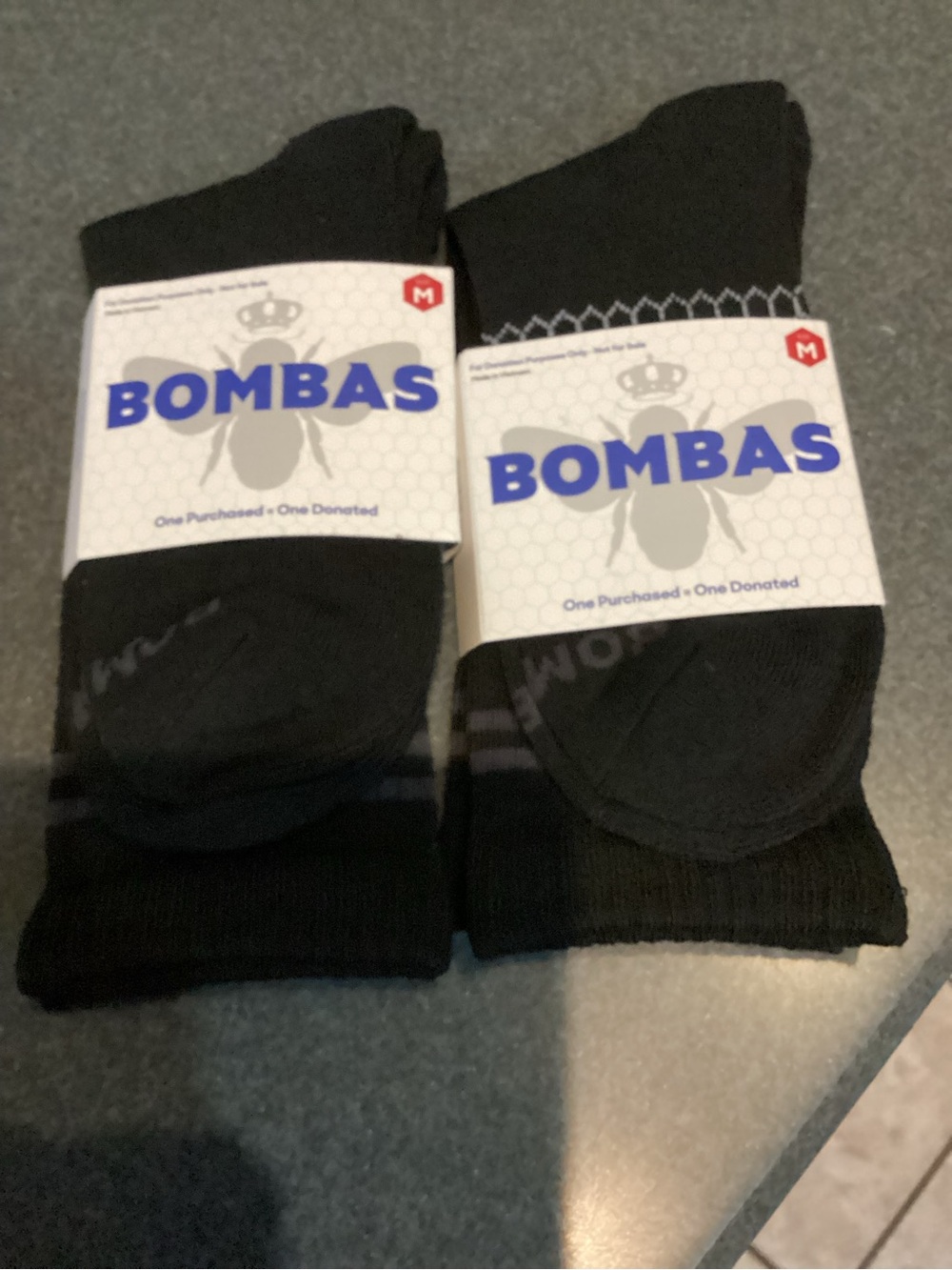 Bombas Black Men's Crew Socks - Pack of 2